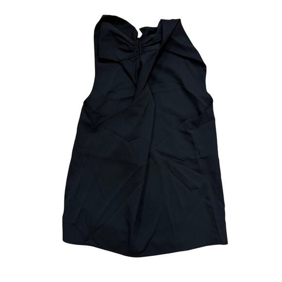 Commense Black Asymmetrical Twist Top Small NWT Minimalist Chic - Picture 2 of 4